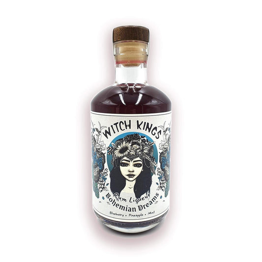 Witch Kings Rum - Bohemian Dreams - Blueberry, Pineapple & Mint - Fresh Fruit Rum Liqueur - 20% abv
