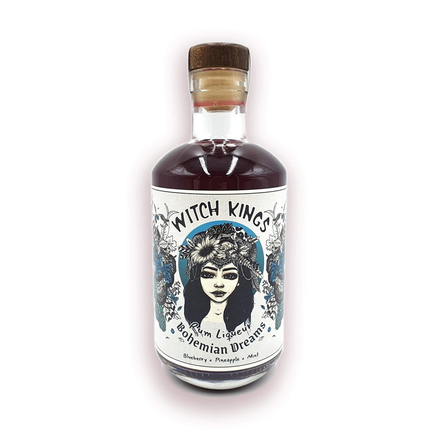 Witch Kings Rum - Bohemian Dreams - Blueberry, Pineapple & Mint - Fresh Fruit Rum Liqueur - 20% abv